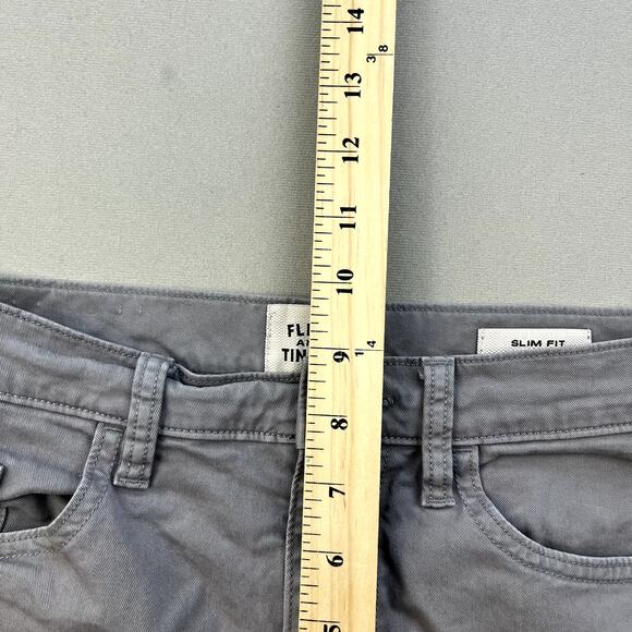 Flint And Tinder Pants Mens 28x30 Gray Chino Slim Fit Straight Leg Casual Cotton - Picture 11 of 12